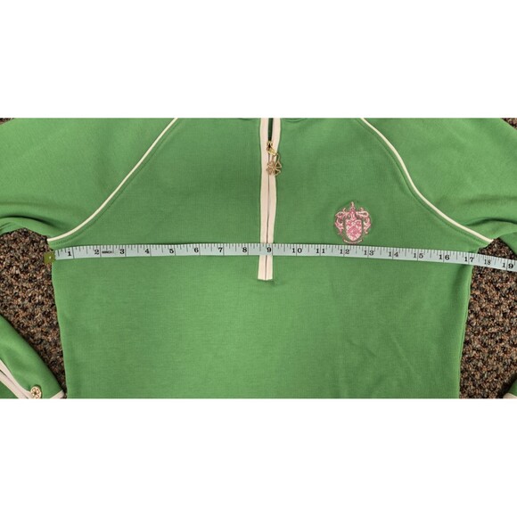 Clover Golf Polo Shirt 1/4 Zip Long Sleeve Green (Women's Medium) - Picture 7 of 14